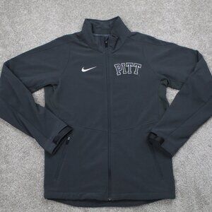 Nike Pitt Panthers Jacket Mens Small Gray Thermal Long Sleeve Full Zip NCAA Coat